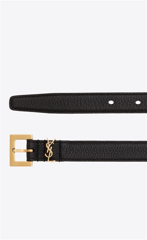 Cassandre BELT WITH SQUARE BUCKLE IN GRAINED 